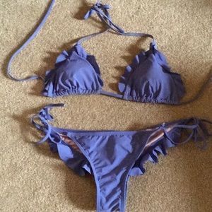 Victoria secret cheeky ruffle triangle bikini